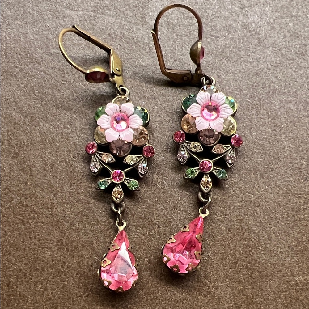 Michal Negrin pink earrings